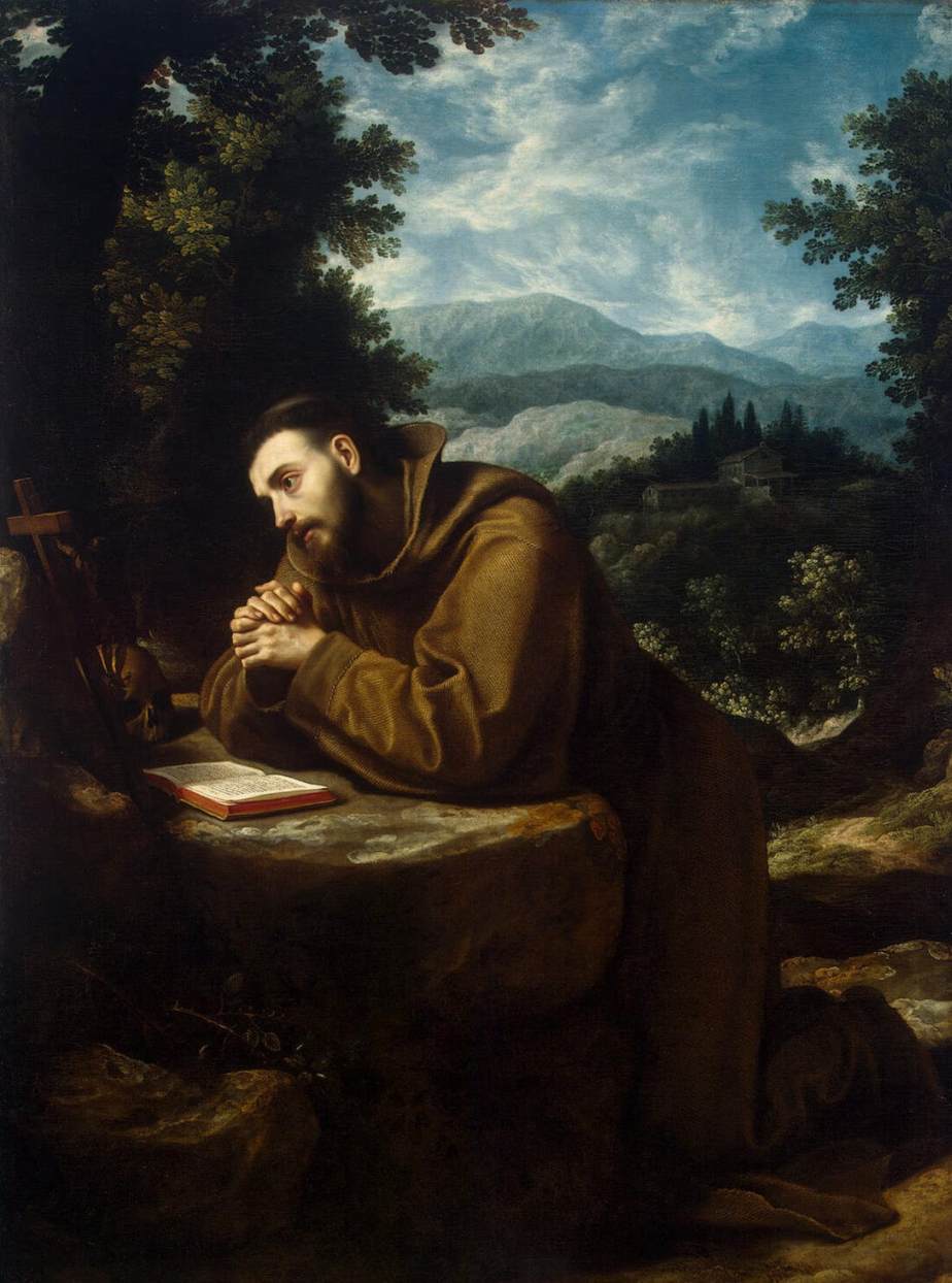 St. Francis in prayer