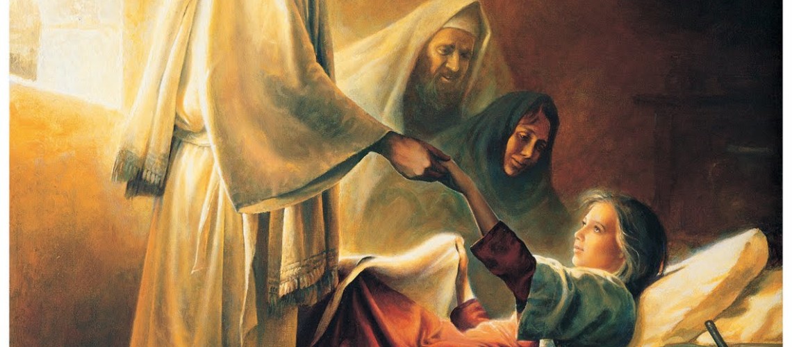 Jesus curing Jairus daughter