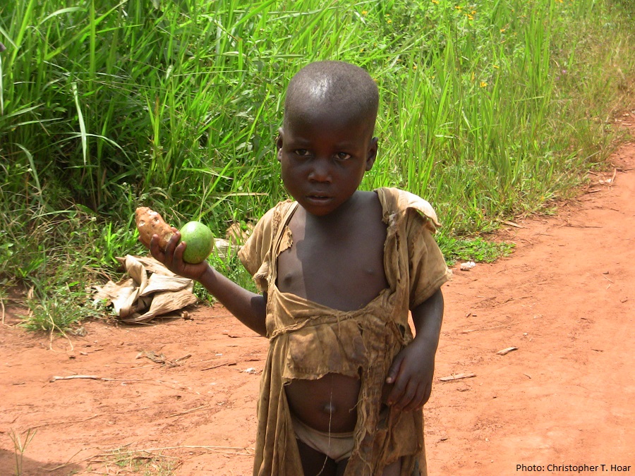 Oliver, when Chris met her near the field where she was digging