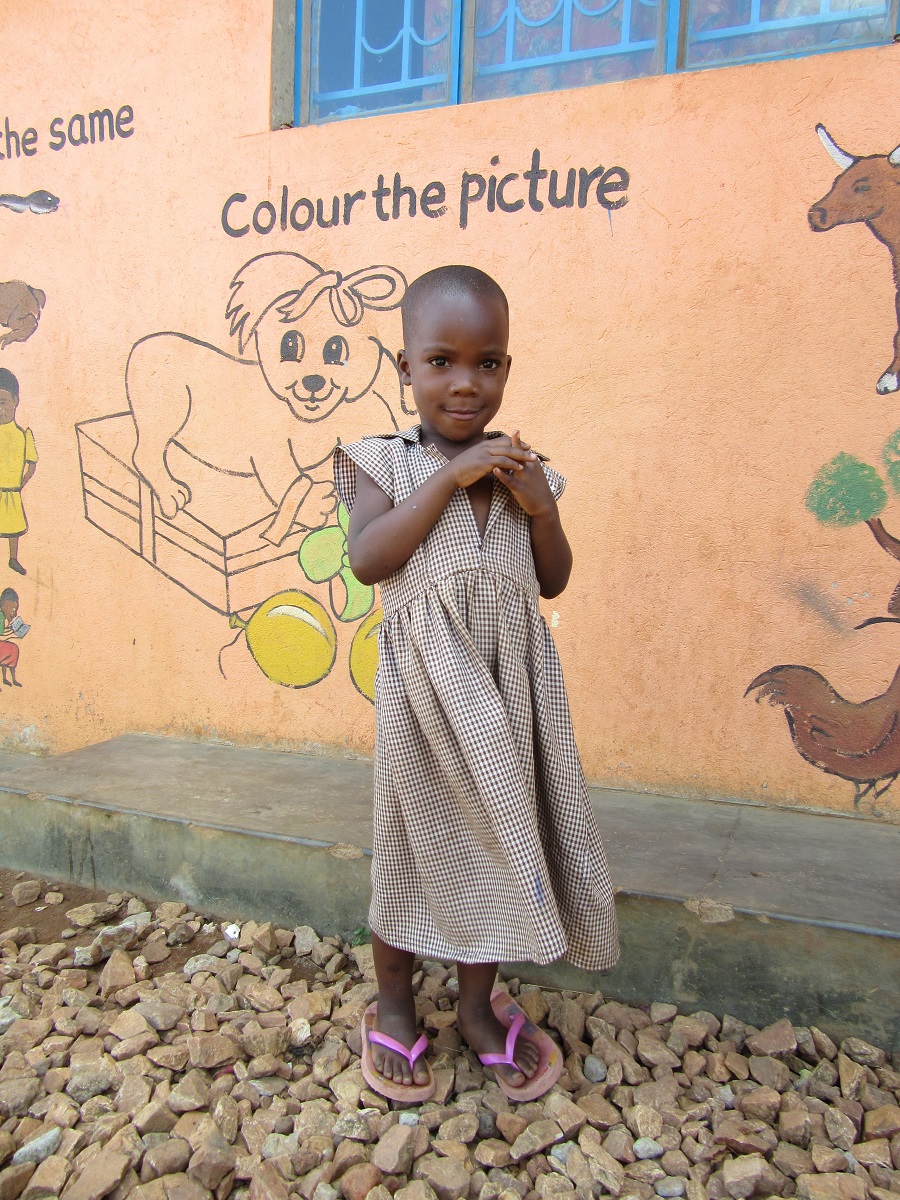 An image of a little Ugandan girl.