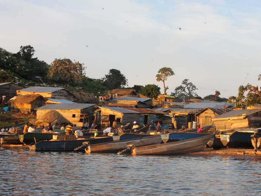 image of moored fishing boats