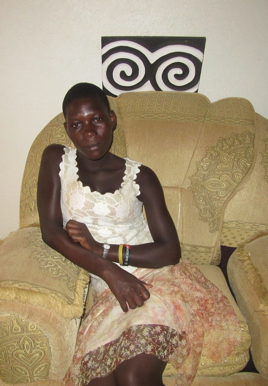 Joan at the CARITAS For Children Learning Center in Nkokonjeru.