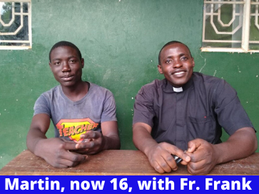 Martin Age 16 with Fr. Frank (1)