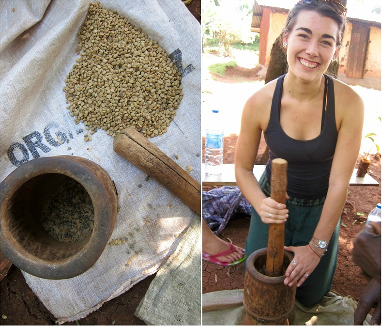 mashing dried coffee beans.jpg