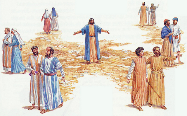 Jesus sending the twelve