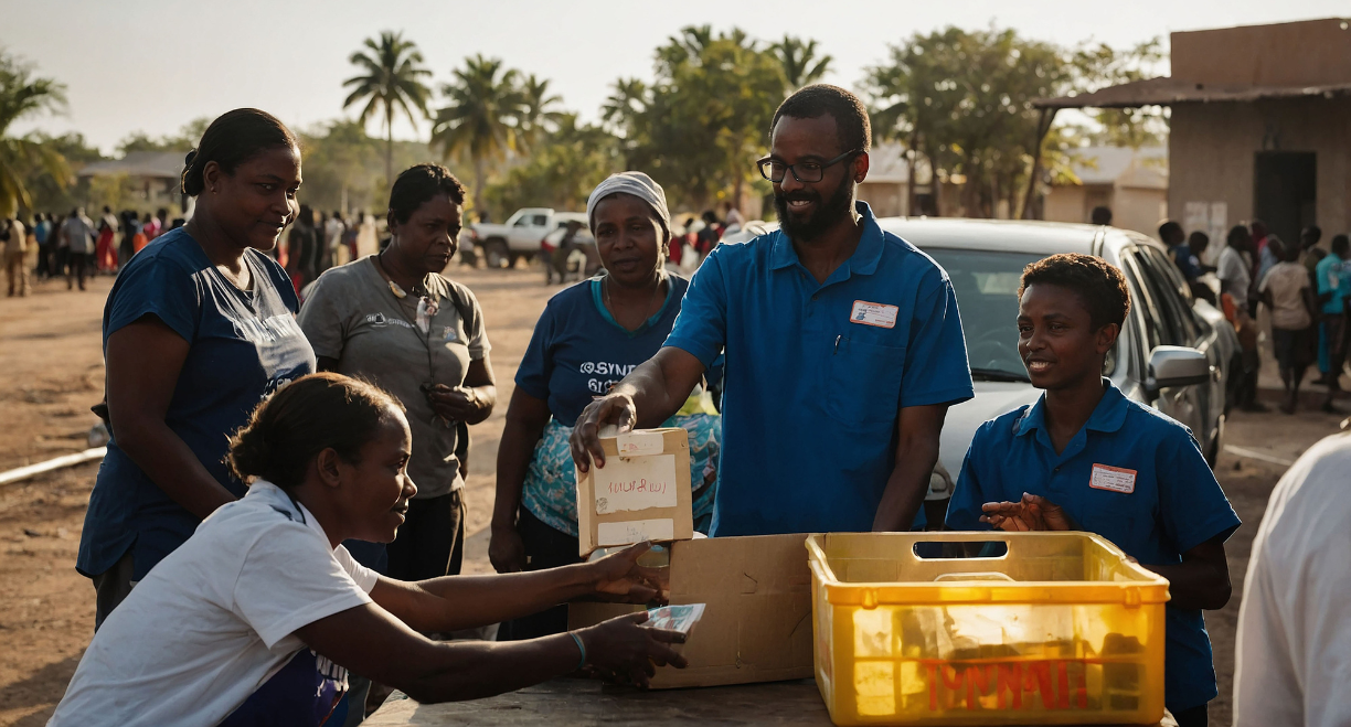 Medical staff and volunteers